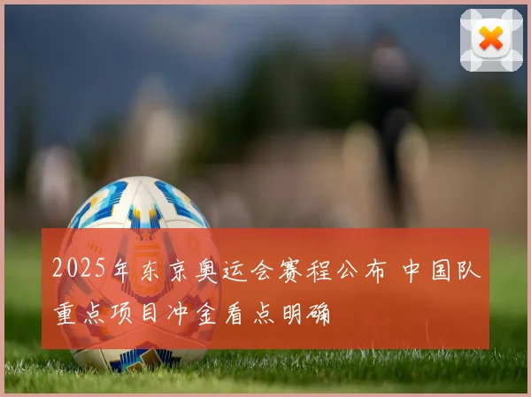 2025年东京奥运会赛程公布 中国队重点项目冲金看点明确